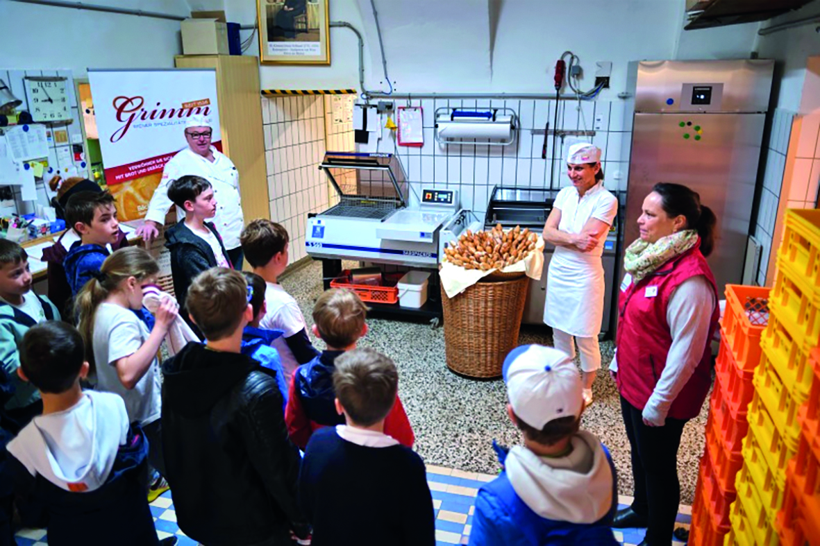 Bakkersleerlingen in spe, net als de H.Clemens